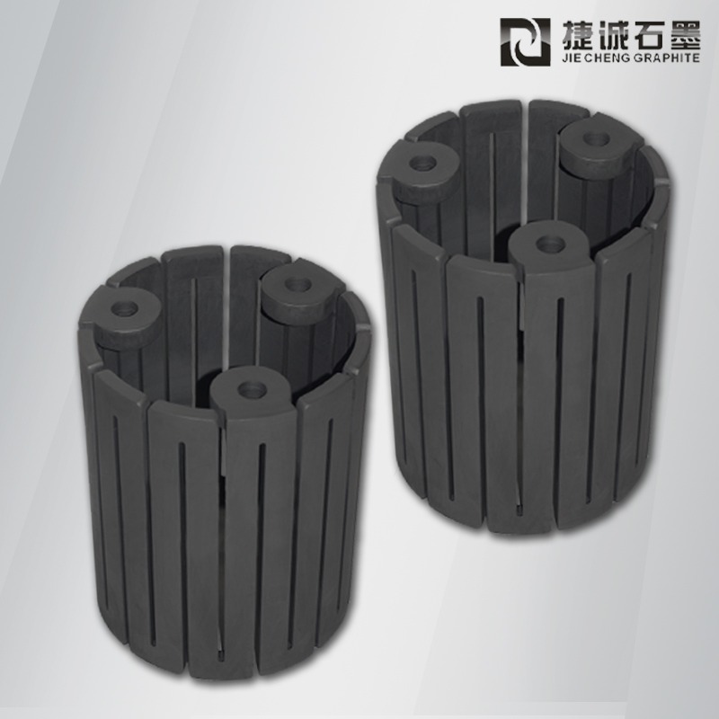 單晶爐石墨發(fā)熱體加工廠 耐高溫多晶爐石墨加熱器 進(jìn)口單晶爐熱場石墨14大件 高密度光伏石墨熱場
